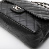 CHANEL jumbo bag in black caviar calf leather