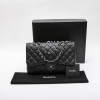 CHANEL jumbo bag in black caviar calf leather