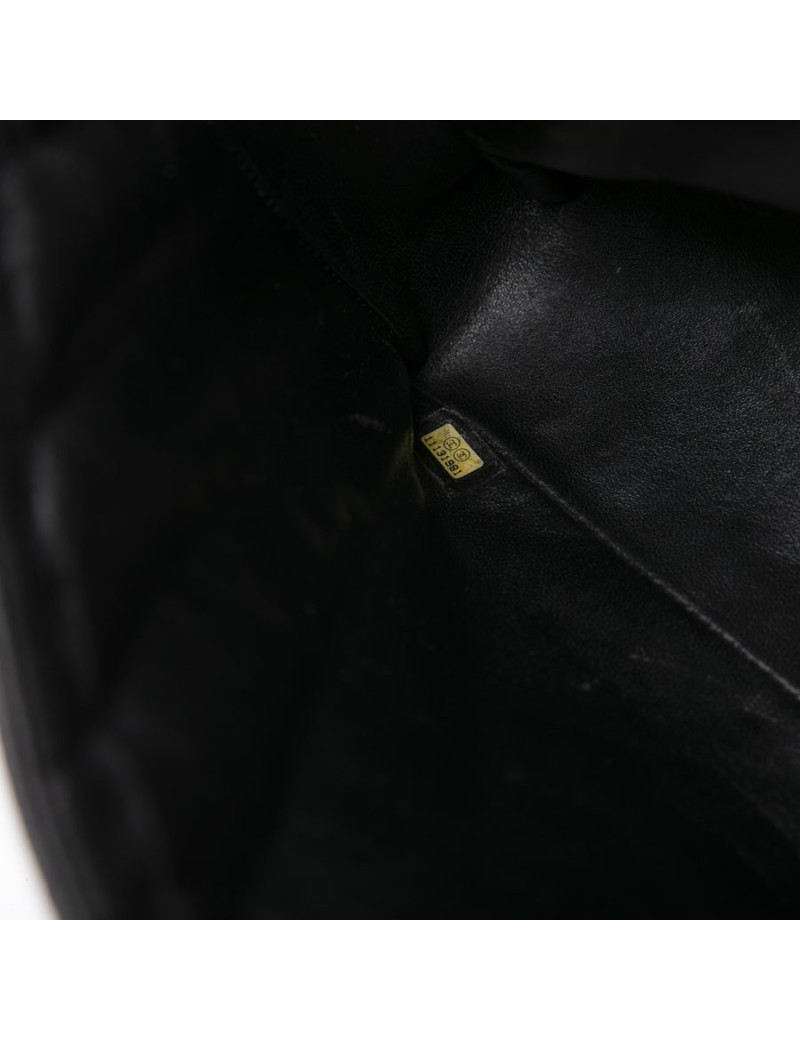 Jumbo CHANEL cuir caviar noir