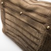 YVES SAINT LAURENT Muse II bag in brown leather with crocodile pattern