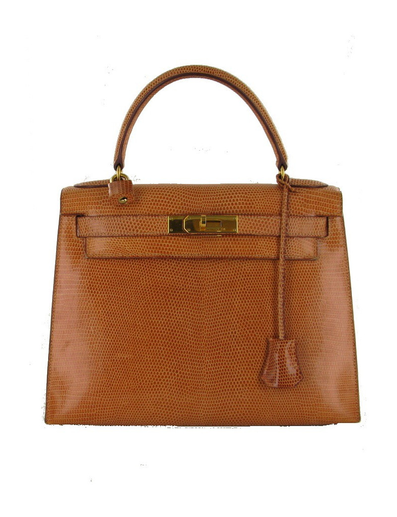 kelly 28 lezard du nil miel HERMES