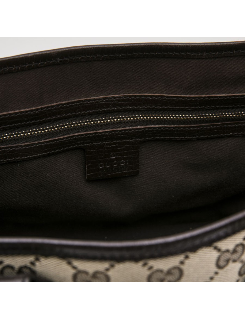 GUCCI vintage bag in brown and beige monogram