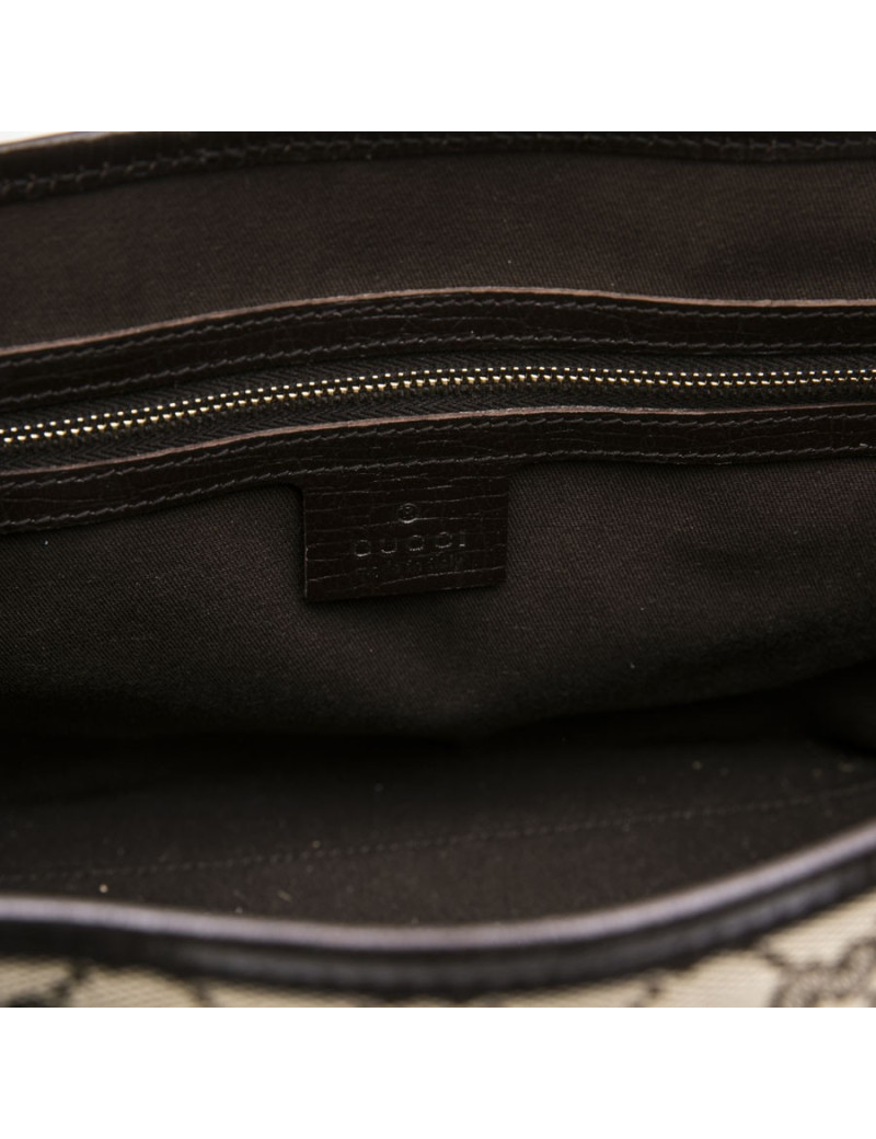 GUCCI vintage bag in brown and beige monogram