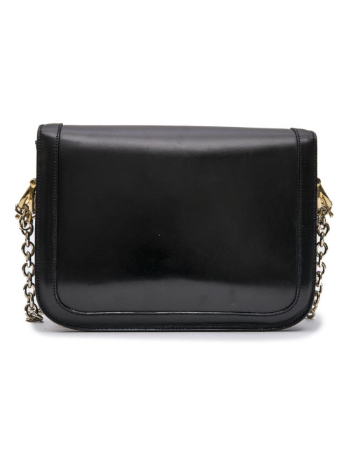 CELINE Vintage bag in smooth navy leather