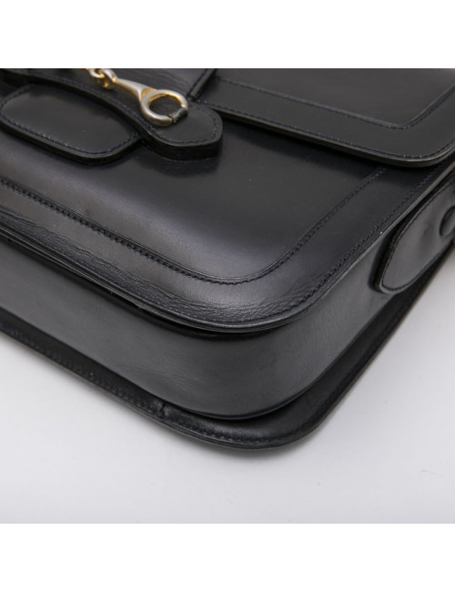 CELINE Vintage bag in smooth navy leather