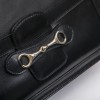 CELINE Vintage bag in smooth navy leather