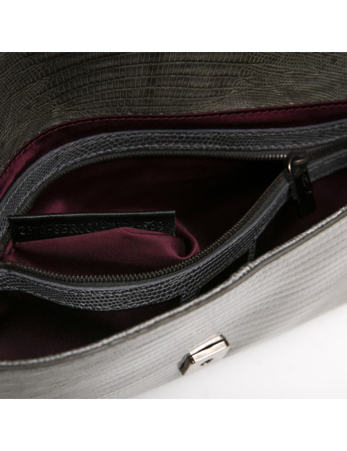 Sac Baguette FENDI lezard vert 