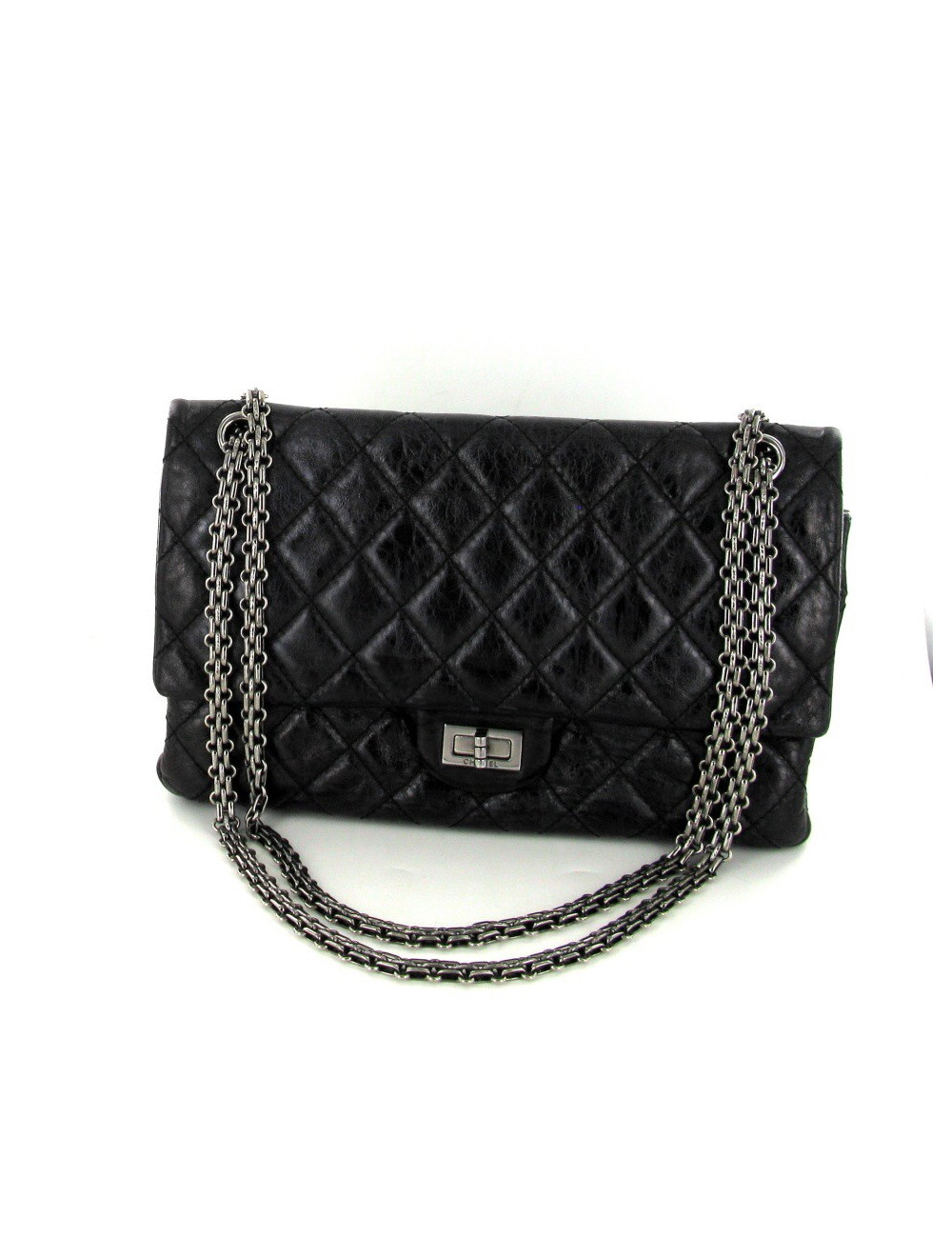 Sac 2.55 CHANEL TM noir irisé