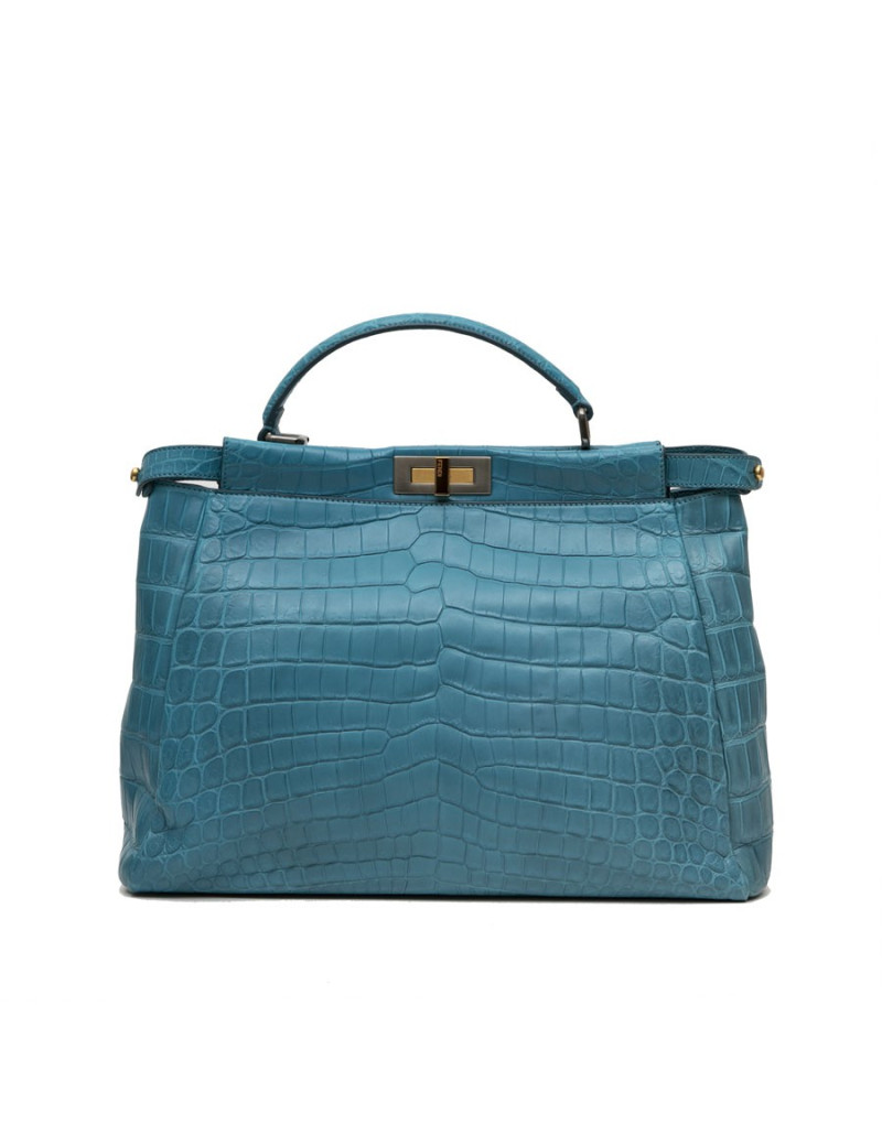 Peekaboo Fendi bleu turquoise