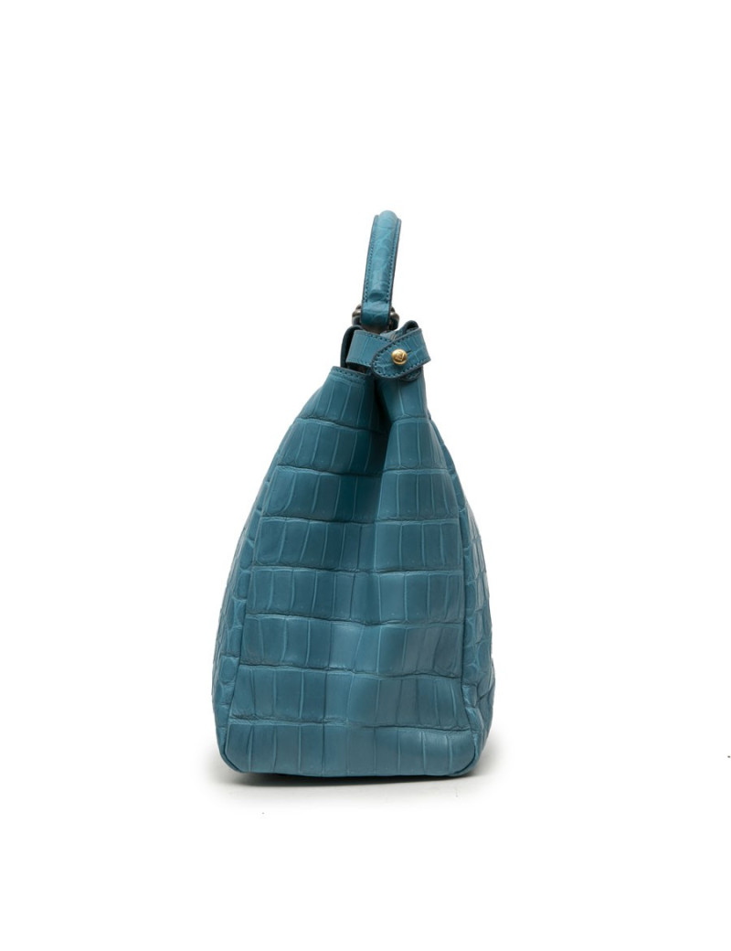 Peekaboo Fendi bleu turquoise