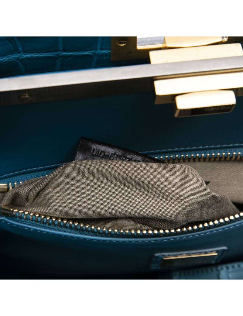 Peekaboo Fendi bleu turquoise