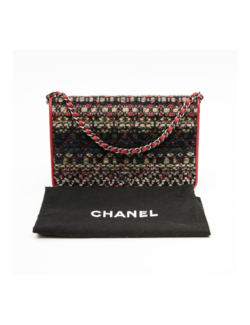 Mini sac wallet  CHANEL "Paris-Salsburg" tweed multicolore