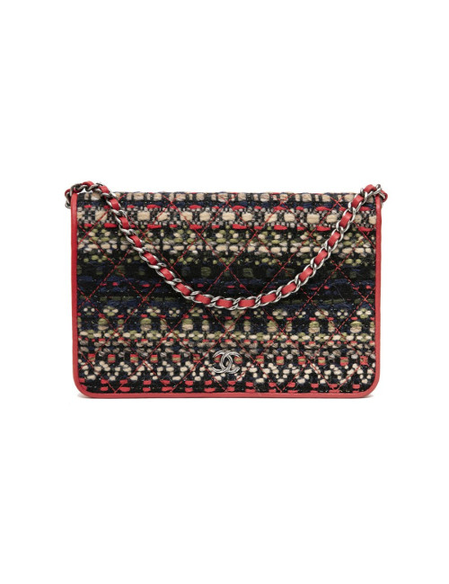 Mini sac wallet  CHANEL "Paris-Salsburg" tweed multicolore