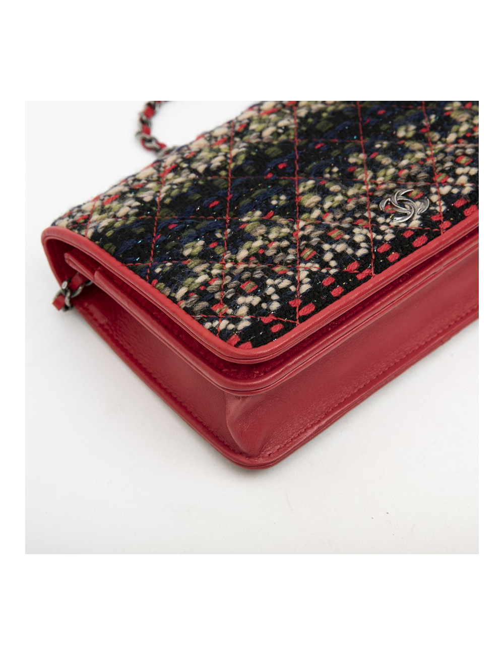 Mini sac wallet  CHANEL "Paris-Salsburg" tweed multicolore