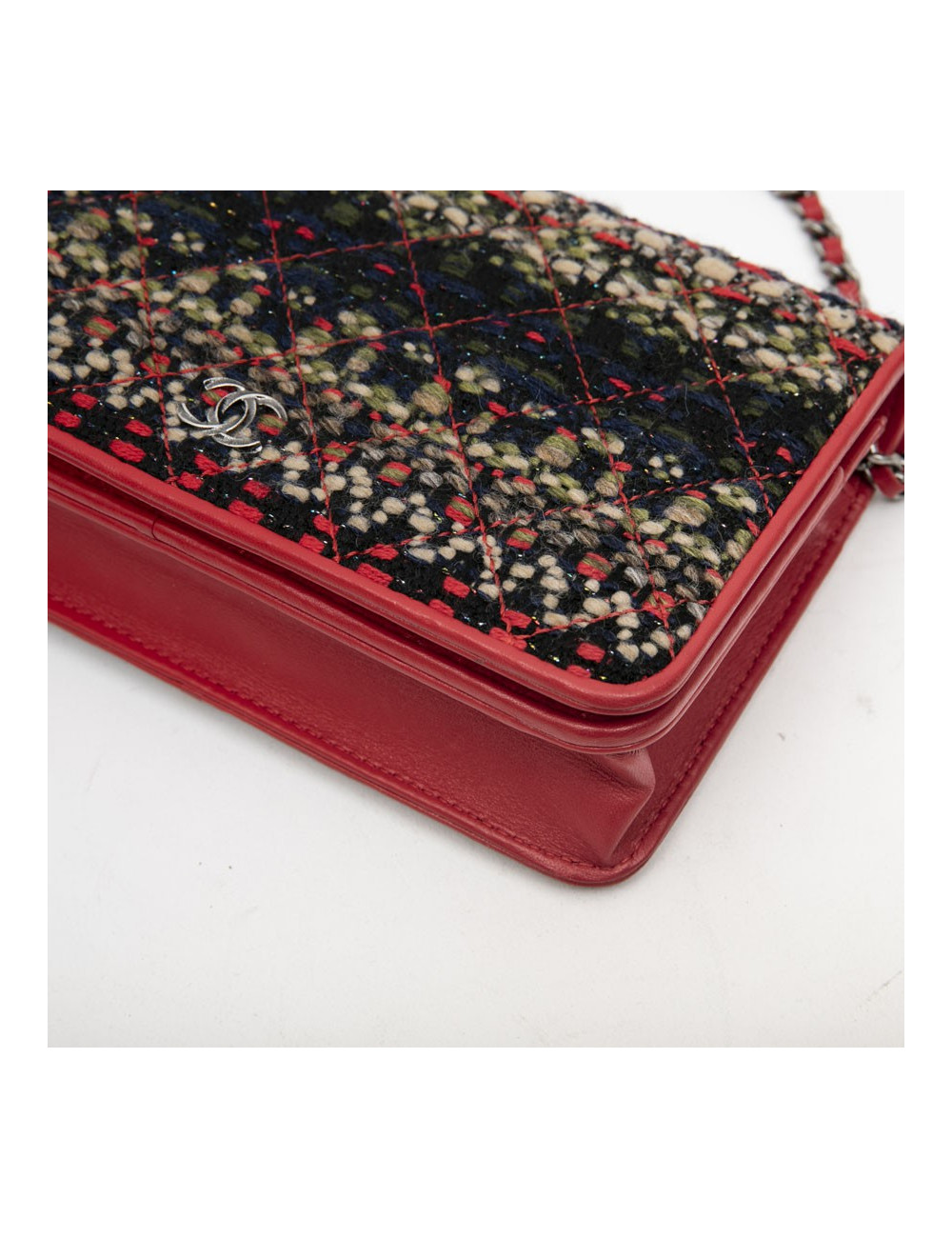 Mini sac wallet  CHANEL "Paris-Salsburg" tweed multicolore