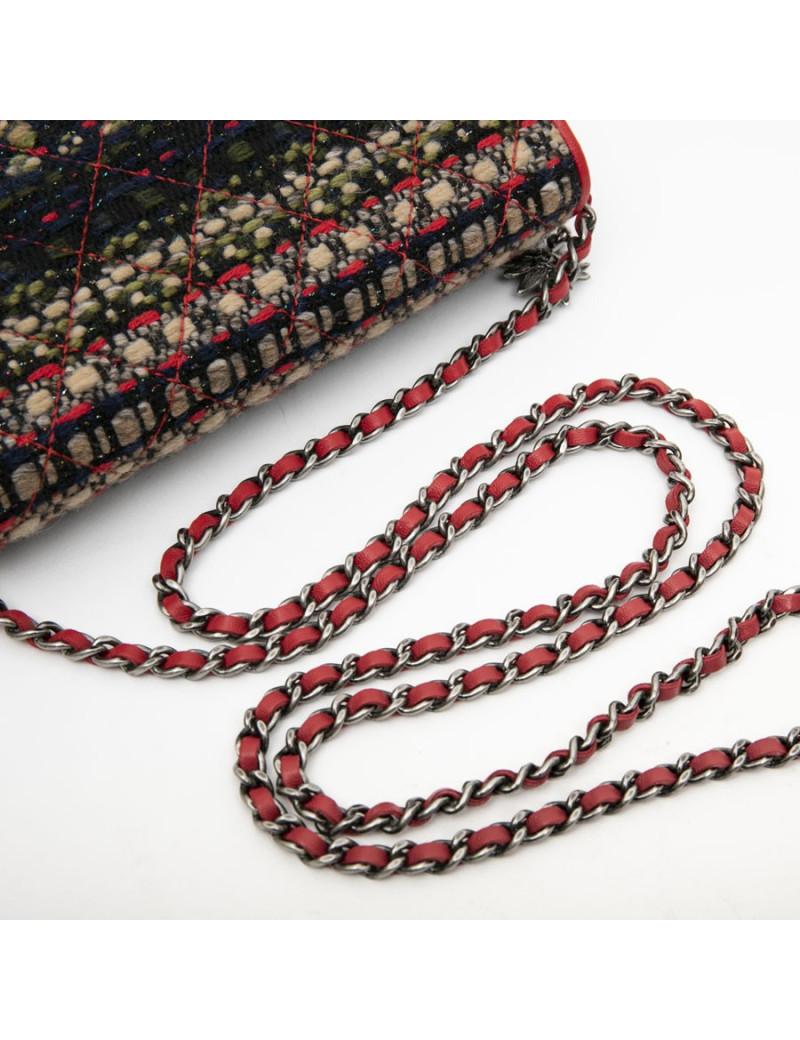 Mini sac wallet  CHANEL "Paris-Salsburg" tweed multicolore