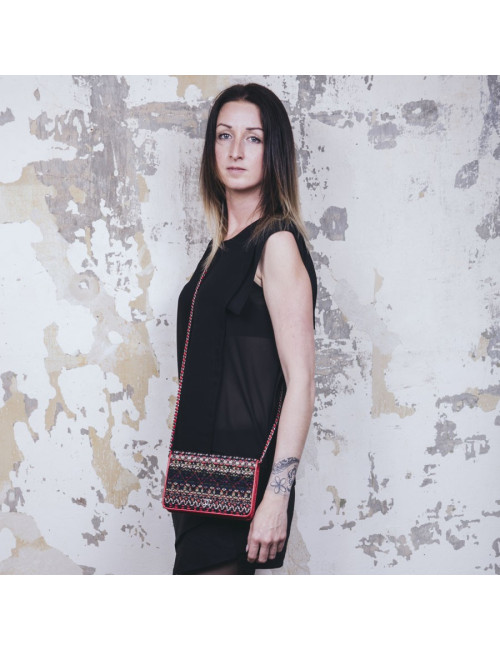 Mini sac wallet  CHANEL "Paris-Salsburg" tweed multicolore