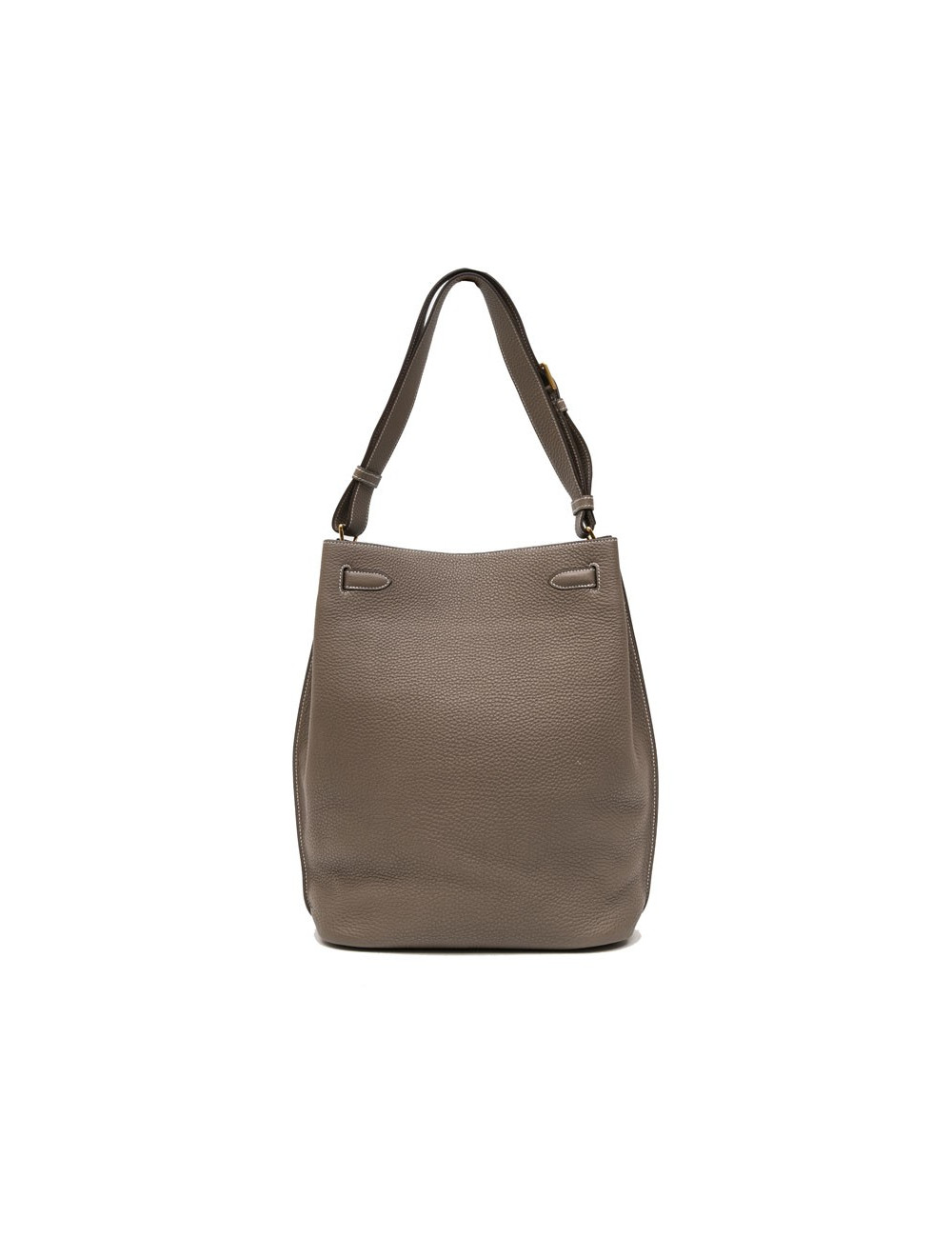 HERMES So Kelly bag in étoupe clémence taurillon leather