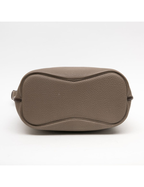 Sac  So Kelly HERMES cuir taurillon clémence étoupe