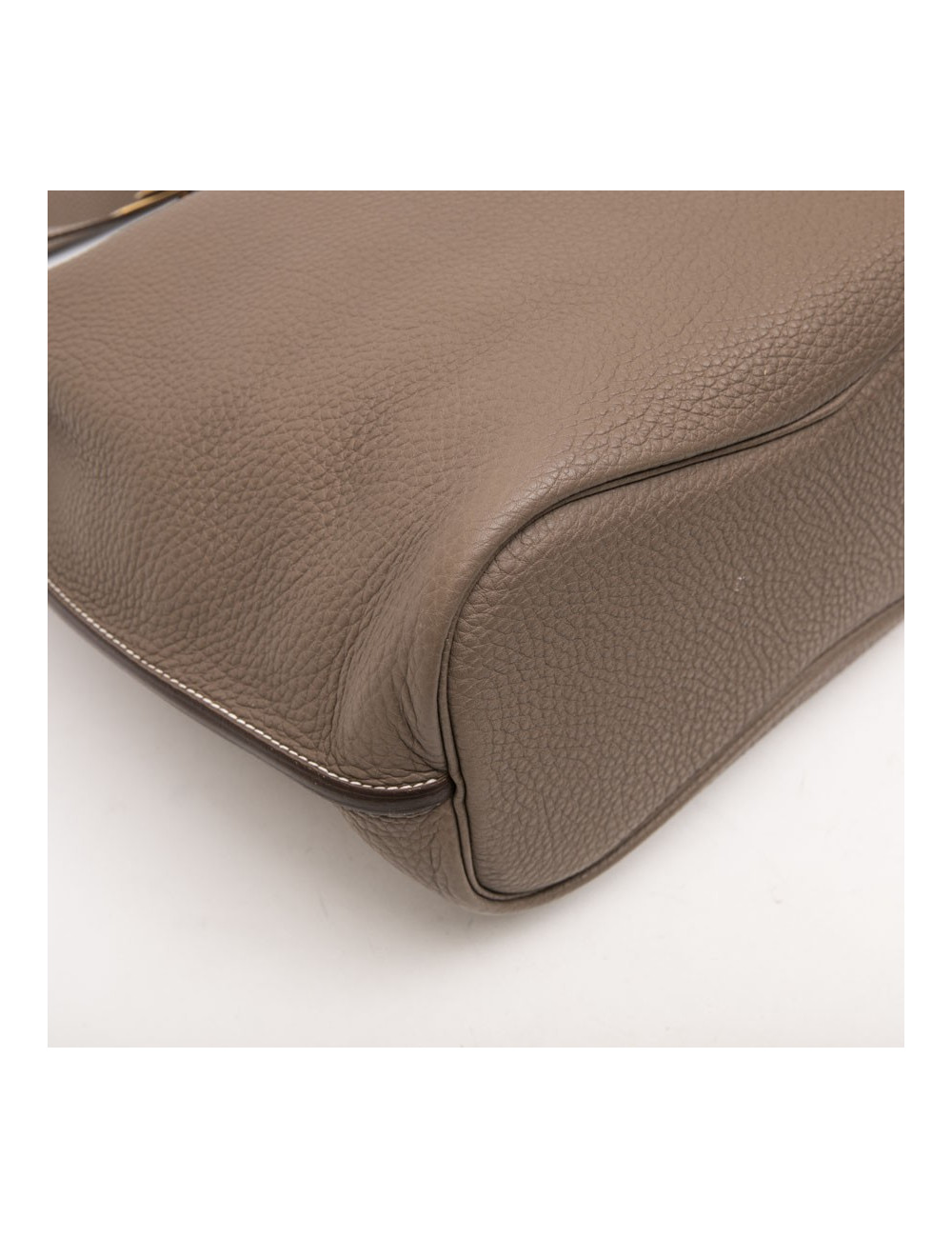 Sac  So Kelly HERMES cuir taurillon clémence étoupe