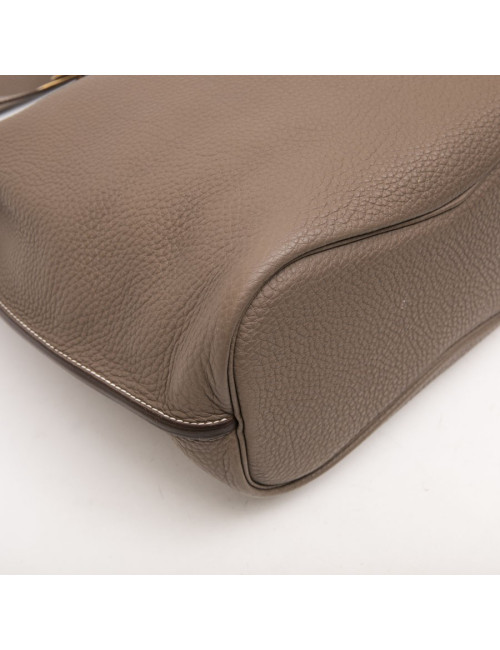 HERMES So Kelly bag in étoupe clémence taurillon leather