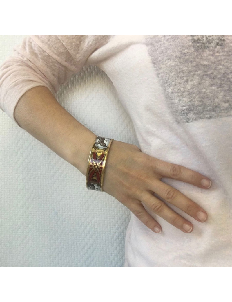 Bracelet HERMES en émail
