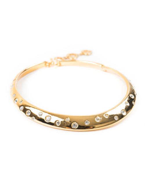 YVES SAINT LAURENT YSL Vintage gilded bracelet and necklace set