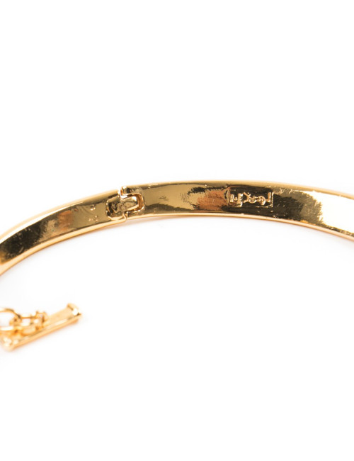 YVES SAINT LAURENT YSL Vintage gilded bracelet and necklace set