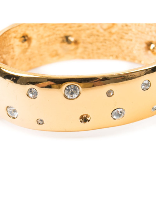 YVES SAINT LAURENT YSL Vintage gilded bracelet and necklace set