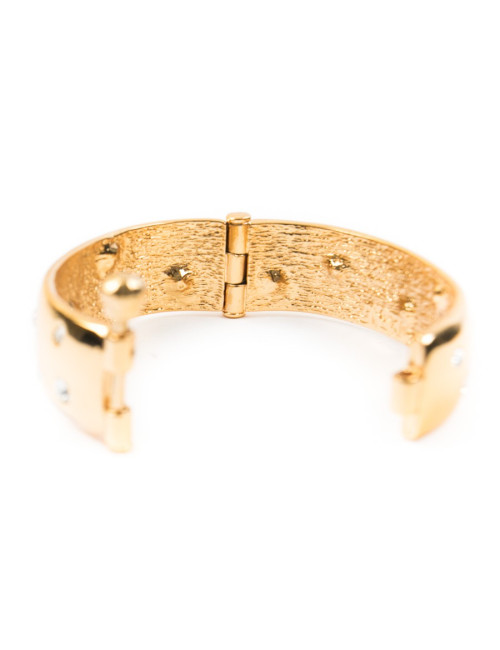 YVES SAINT LAURENT YSL Vintage gilded bracelet and necklace set