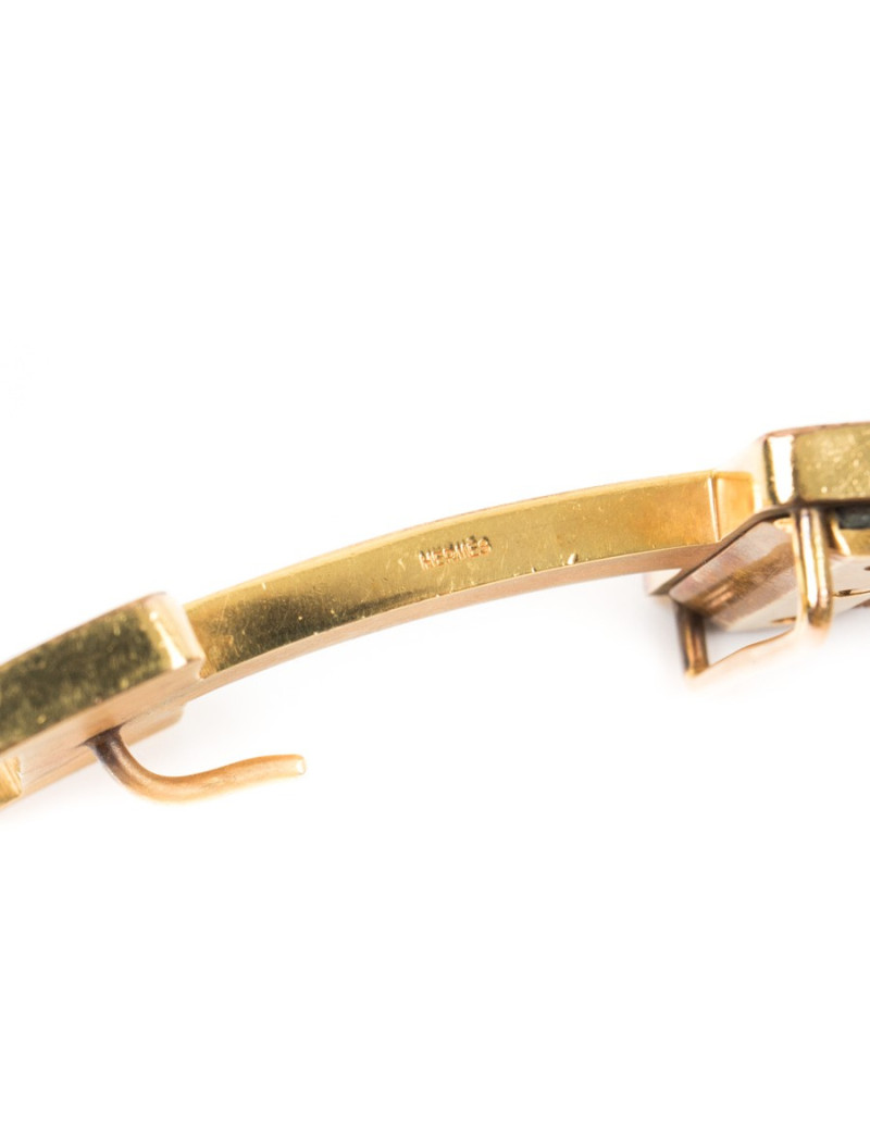 Ceinture HERMES  en cuir box marron Vintage