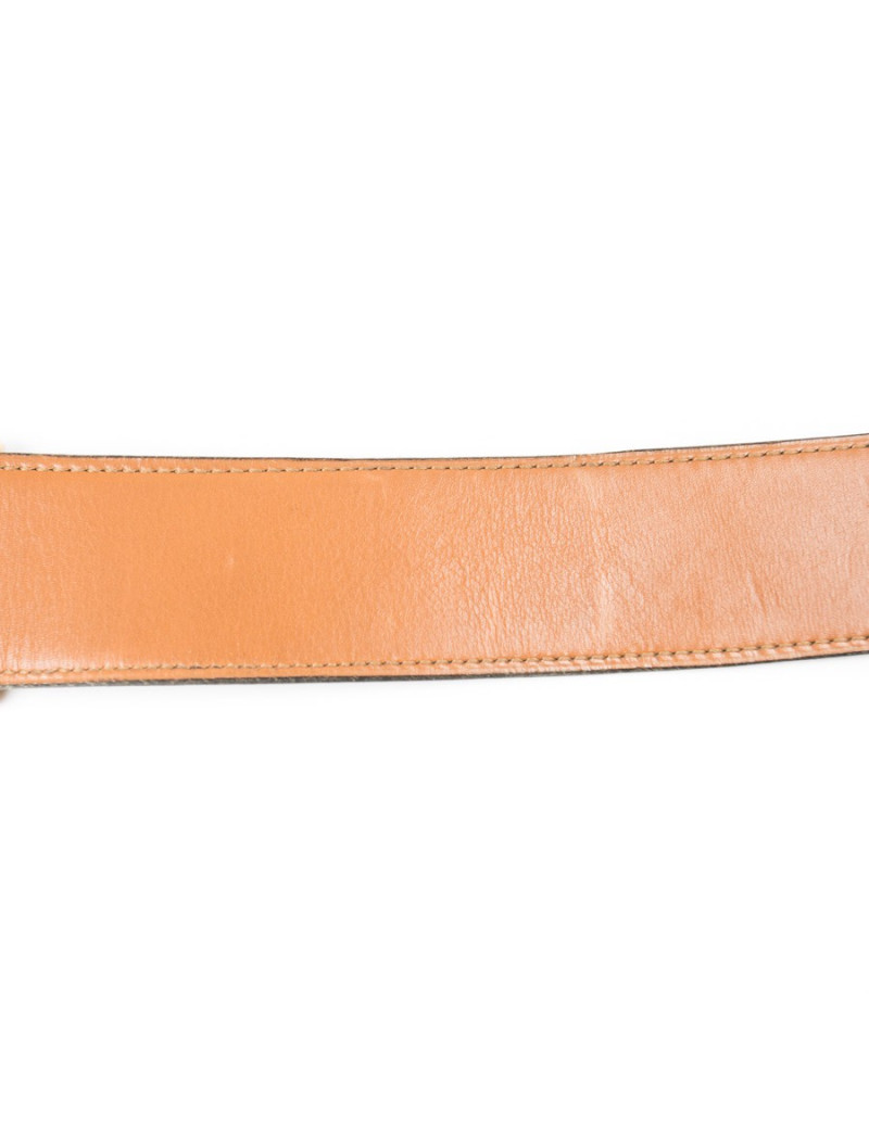 Ceinture HERMES  en cuir box marron Vintage