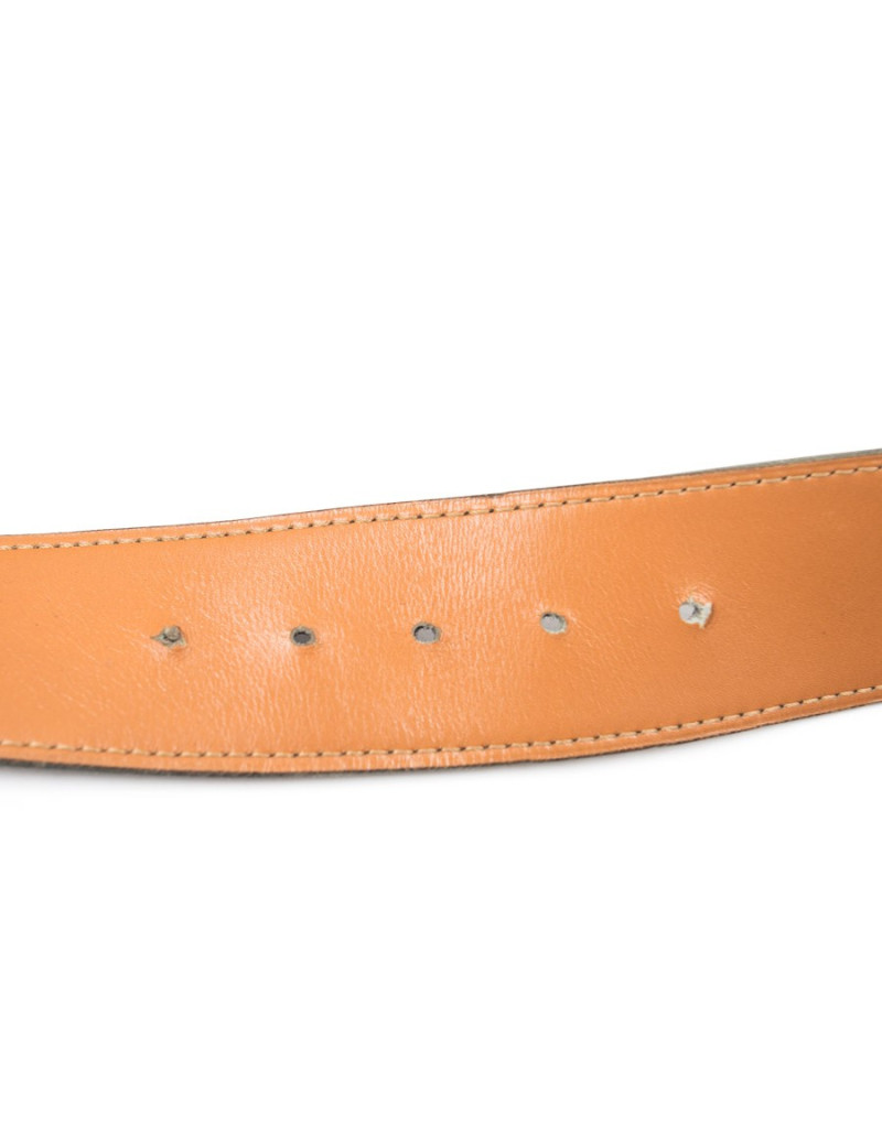 Ceinture HERMES  en cuir box marron Vintage