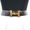 HERMES vintage belt in brwon box leather size 75FR