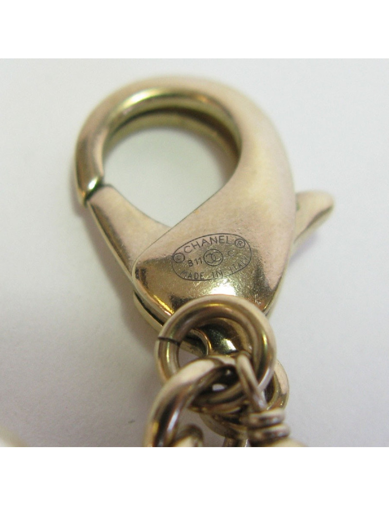 CHANEL multi row necklace with pearls, cc and Coco figurine