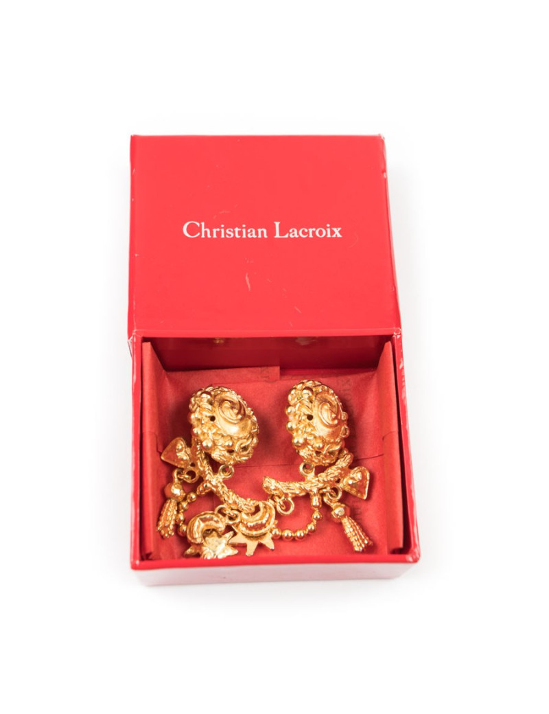 Boucles d'oreilles clips CHRISTIAN LACROIX vintage