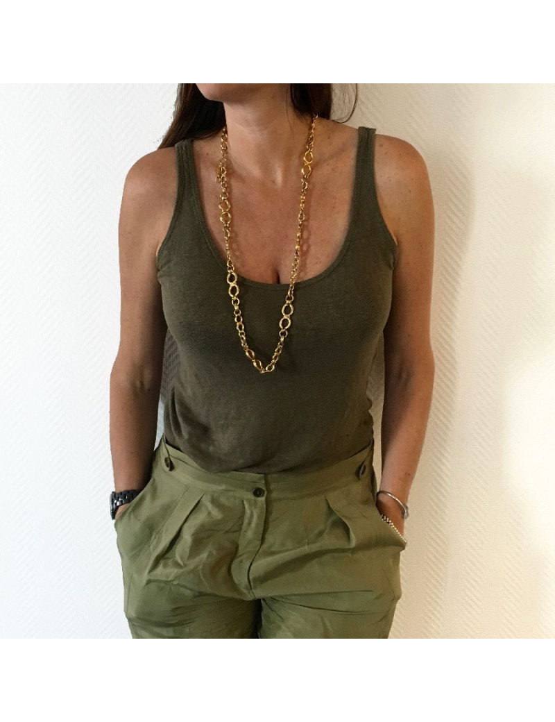 Sautoir CHANEL 90 ' chaine dorée