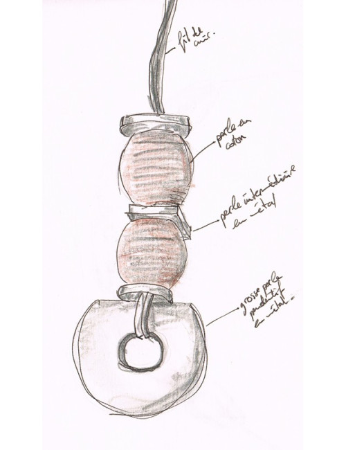 Sautoir pâte de verre MARGUERITE DE VALOIS