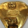 Boucles d'oreilles clips CHANEL vintage métal doré 