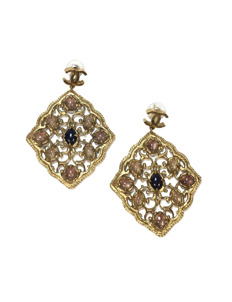 Boucles d'oreilles clous CHANEL Couture