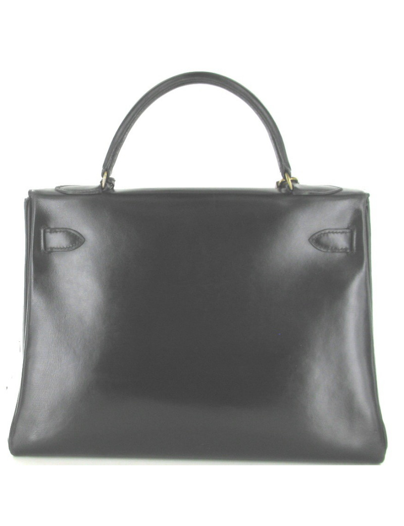 Sac Vintage Kelly 32 HERMES en box noir