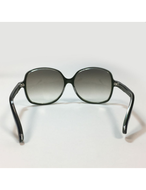 Lunettes de soleil GUCCI oversize en plastique vert