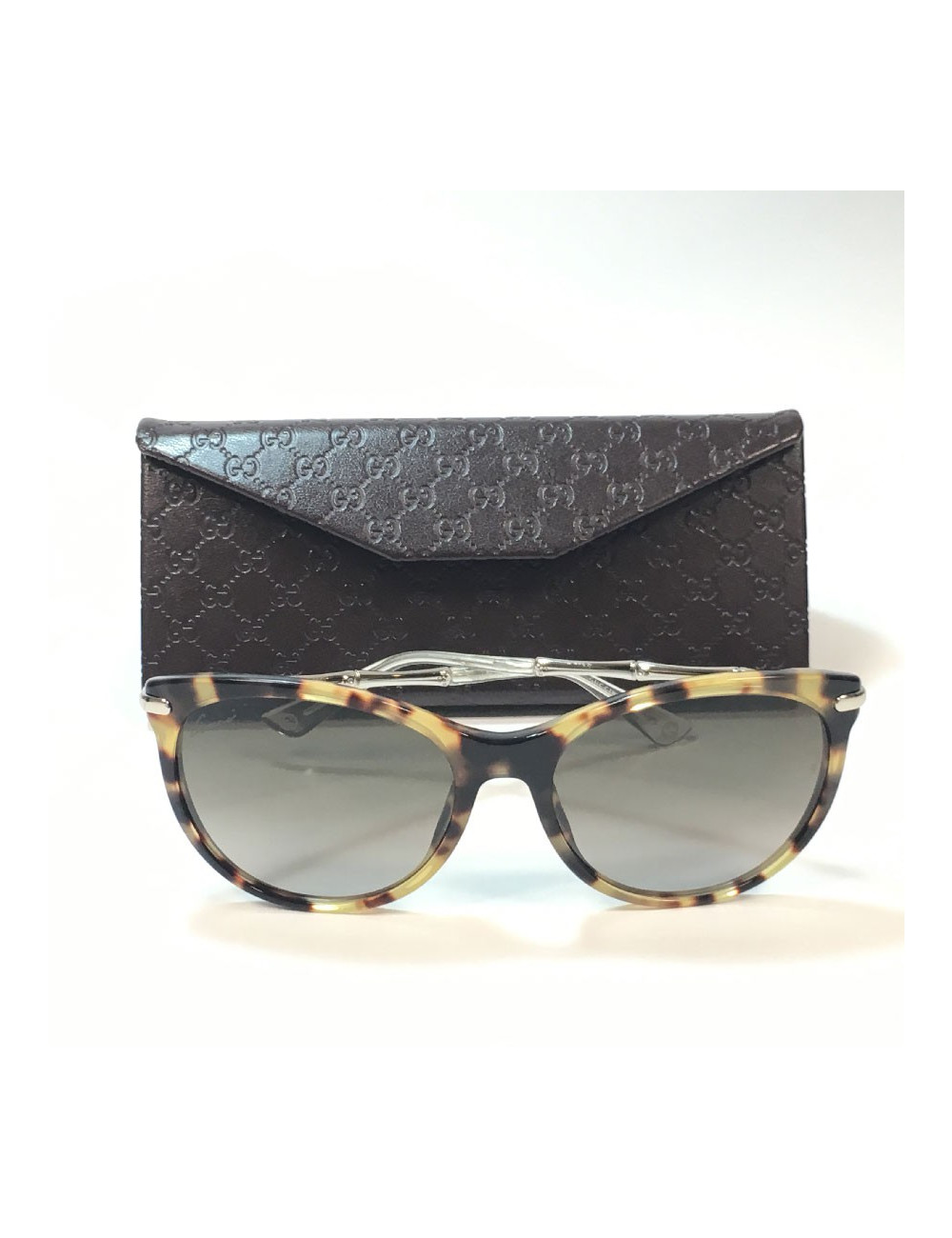 Lunettes de soleil GUCCI branches écaille