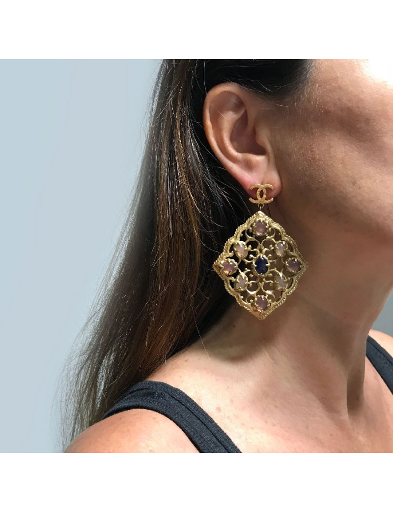 Boucles d'oreilles clous CHANEL Couture