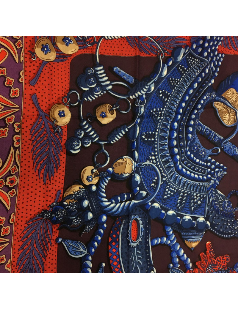 HERMES 'Zenobie Reine de Palmyre' in cashmere and silk