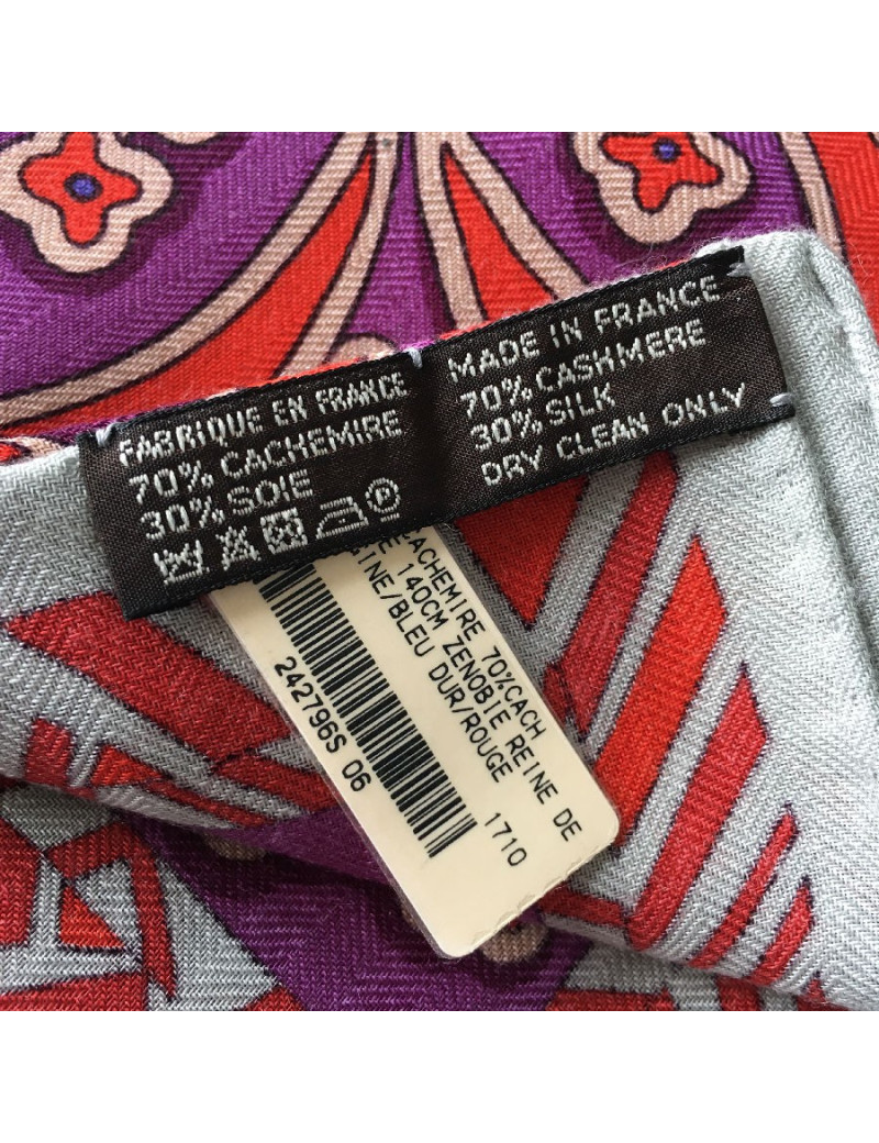 HERMES 'Zenobie Reine de Palmyre' in cashmere and silk