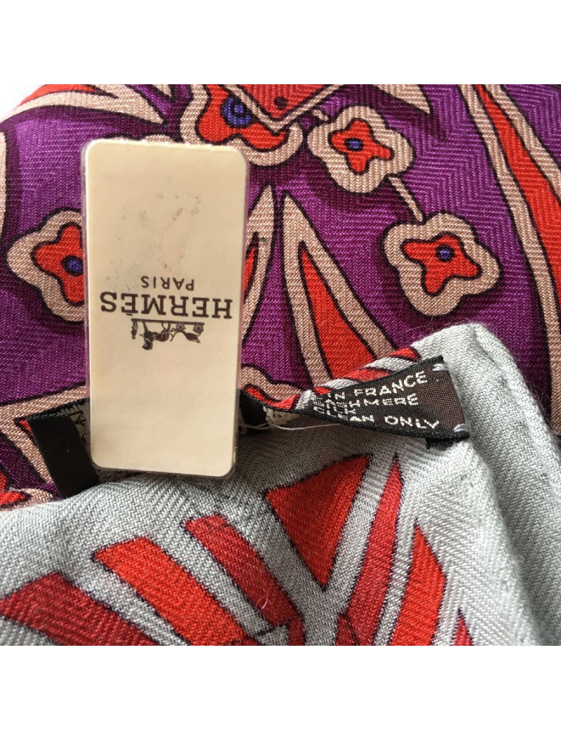 HERMES 'Zenobie Reine de Palmyre' in cashmere and silk