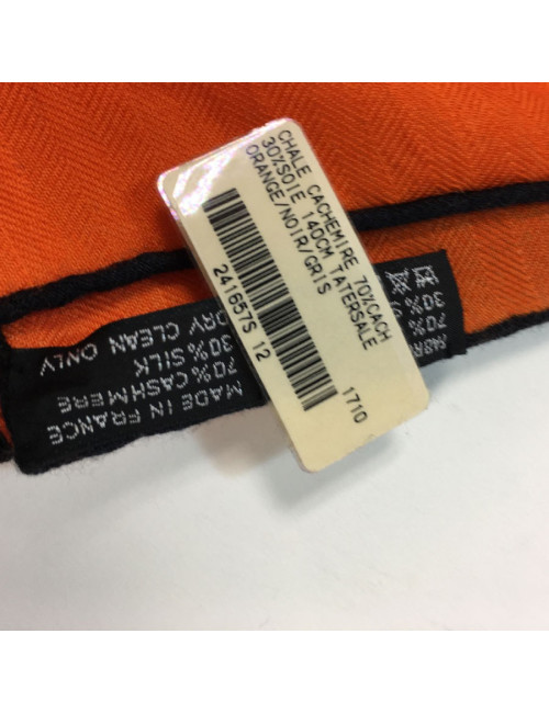 HERMES " Tatersale" shawl in cashmere and silk