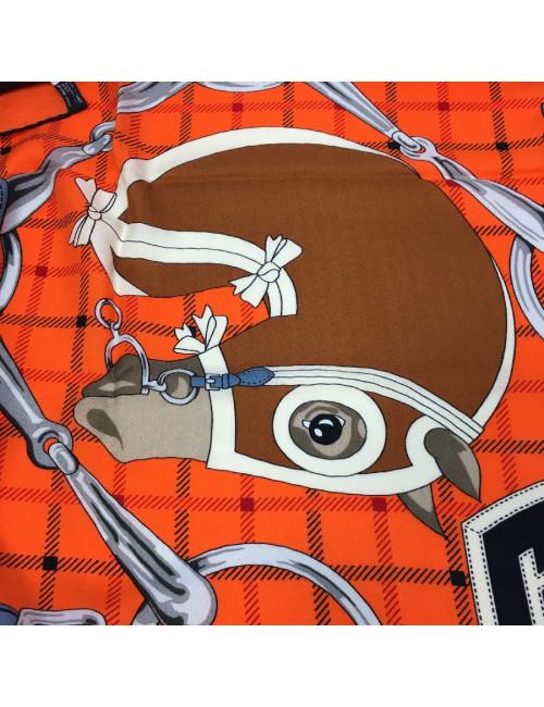 HERMES " Tatersale" shawl in cashmere and silk