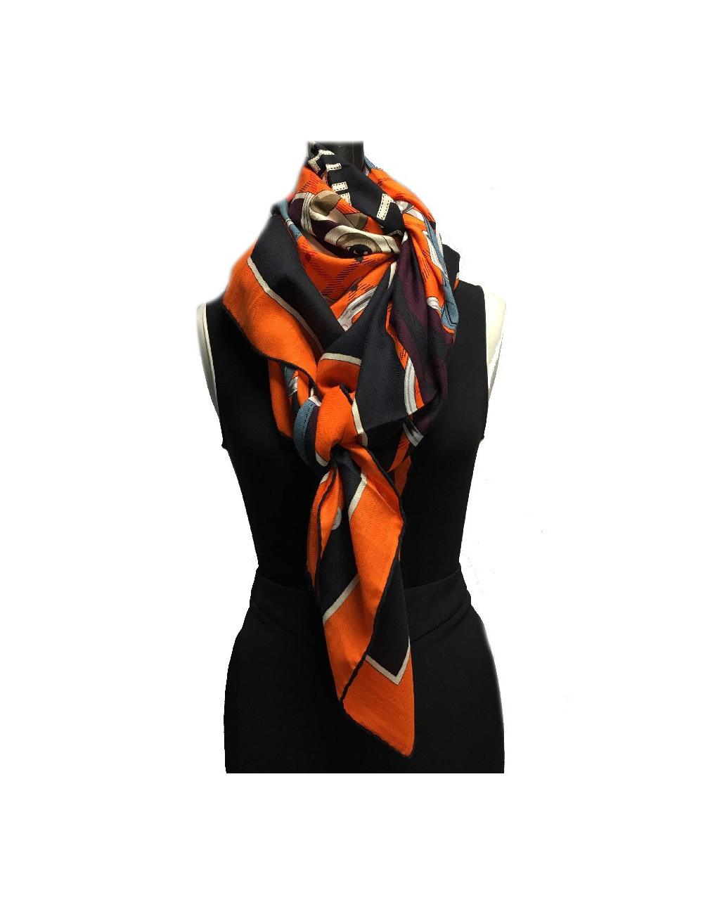 HERMES " Tatersale" shawl in cashmere and silk
